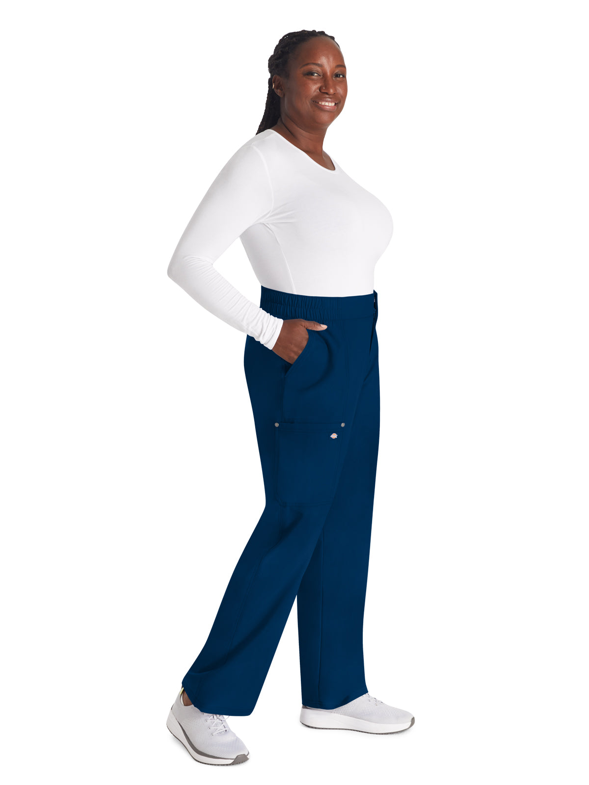 Women's 5-Pocket Wide Leg Pant - DK219 - Navy