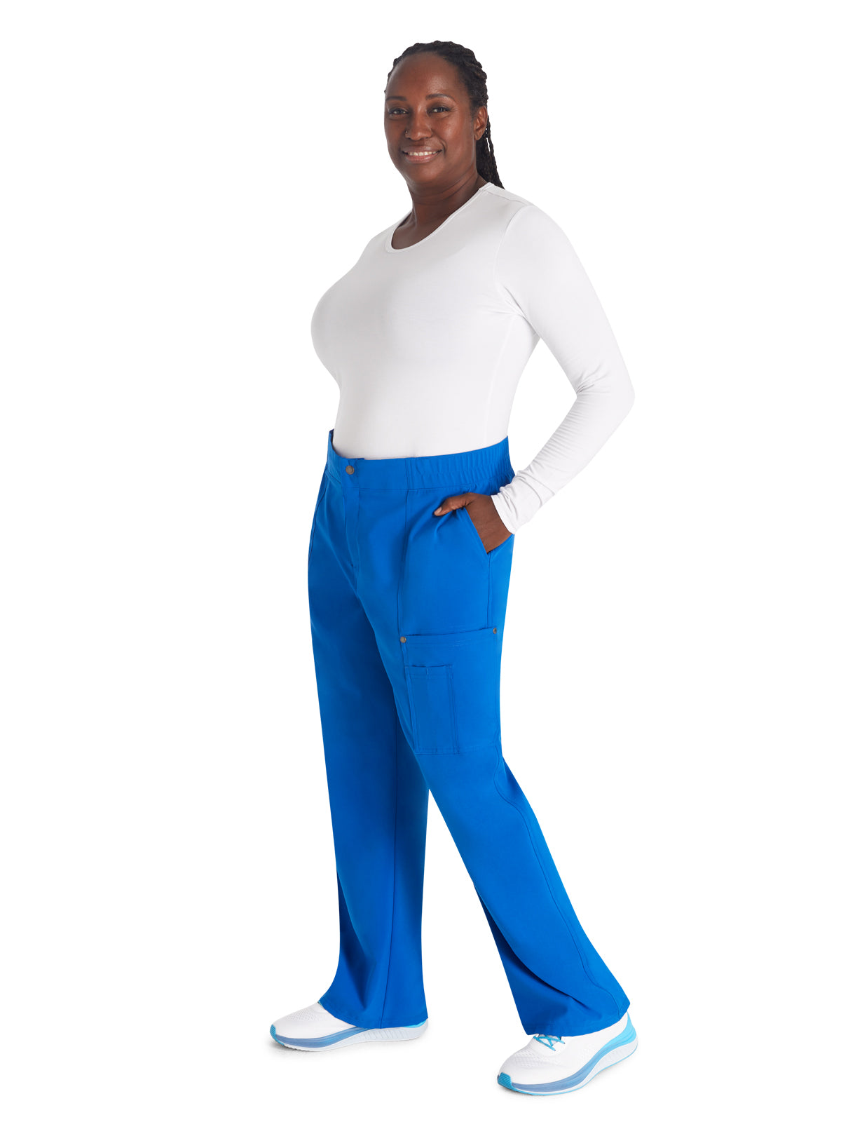 Women's 5-Pocket Wide Leg Pant - DK219 - Royal