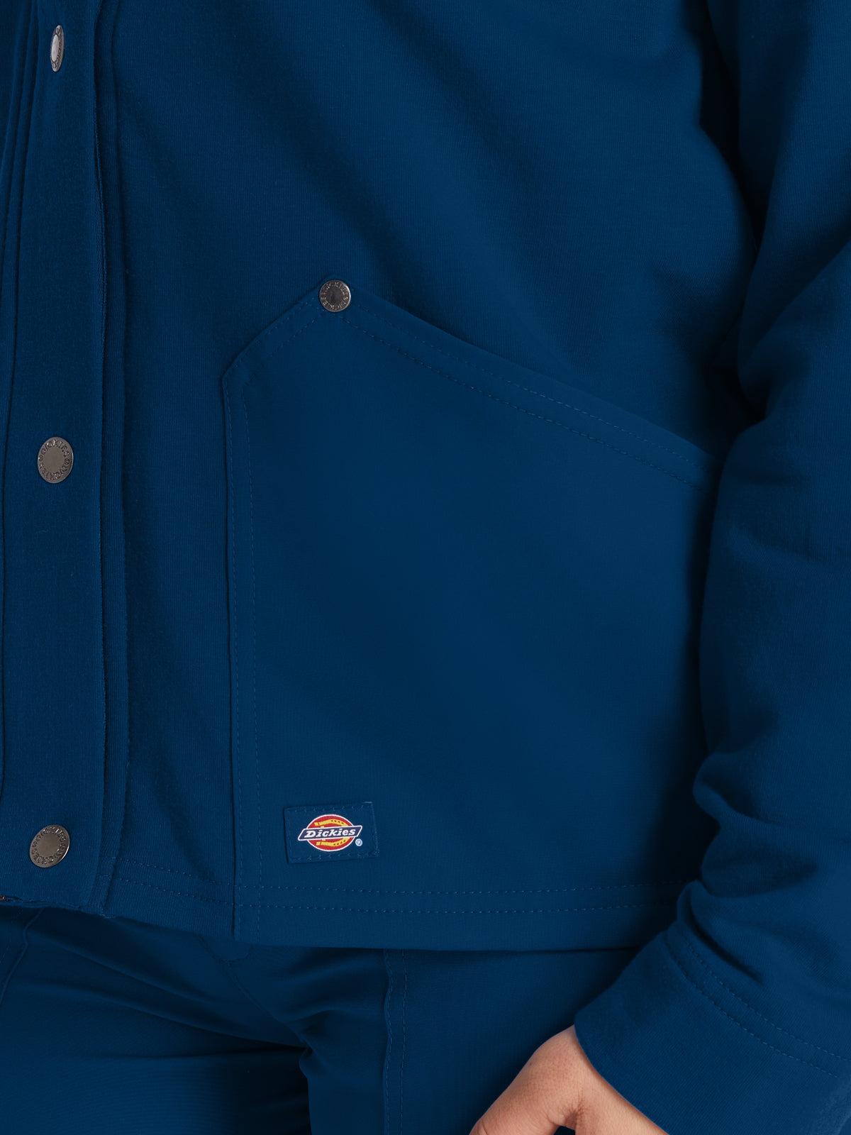 Women's 3-Pocket Zip Front Fleece Jacket - DK319 - Navy