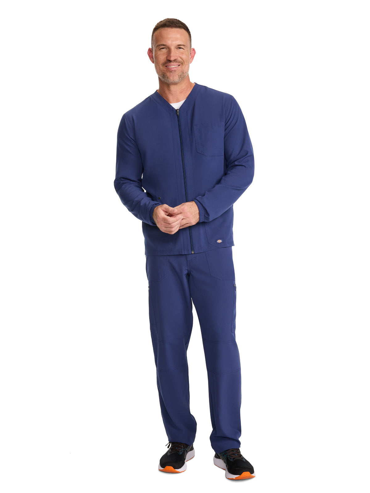 Men's 3-Pocket Front-Zip Jacket - DK323 - Navy