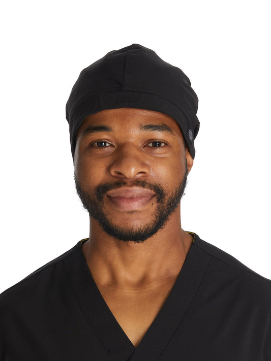 Unisex 4-Way Stretch Scrub Hat - DK502 - Black