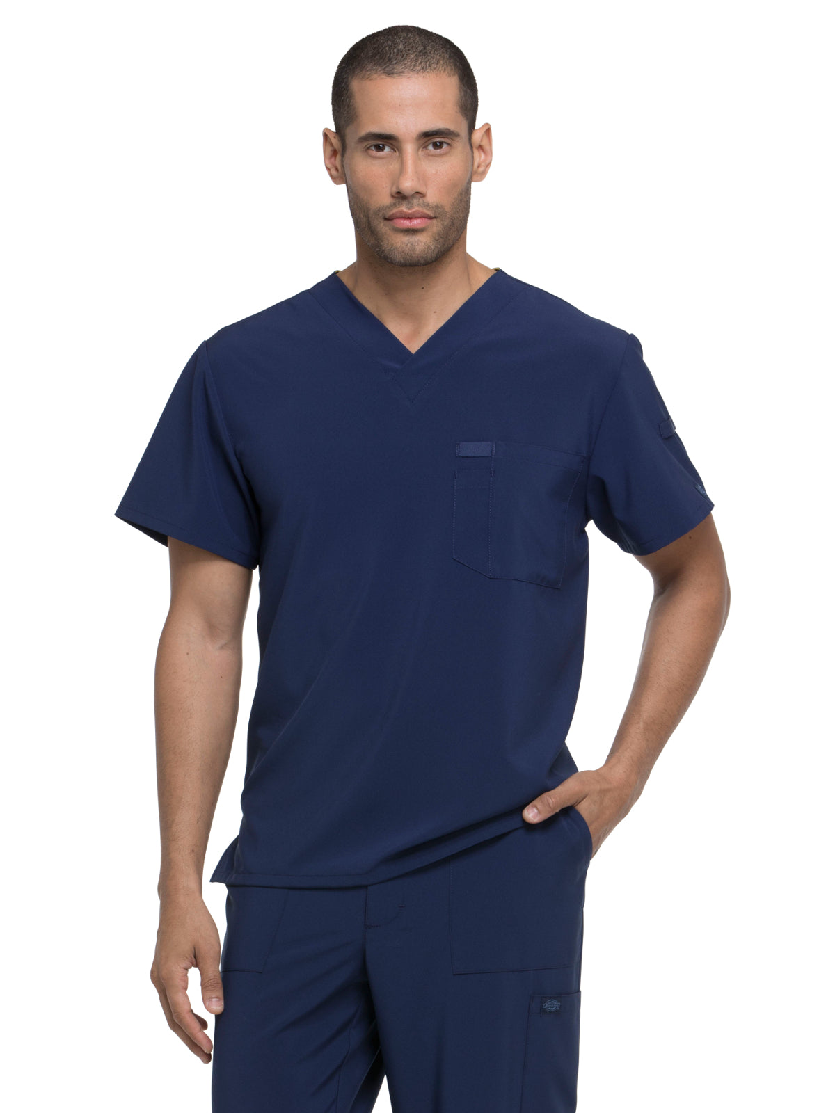 Men's 1-Pocket Tuckable V-Neck Top - DK635 - Navy