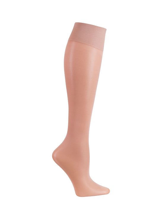 Women's Knee High 8-15 mmHg Compression Sock - FASHIONSUPPORT - Nude
