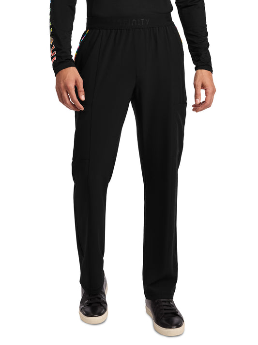 Men's 5-Pocket Tapered Leg Pant - IN213A - Black