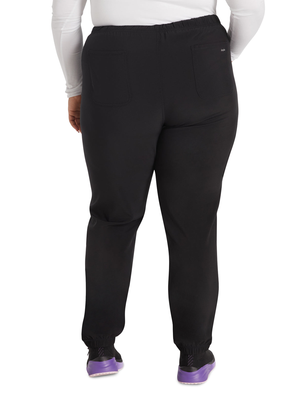 Women's 6-Pocket Contemporary Jogger Pant - IP042A - Black