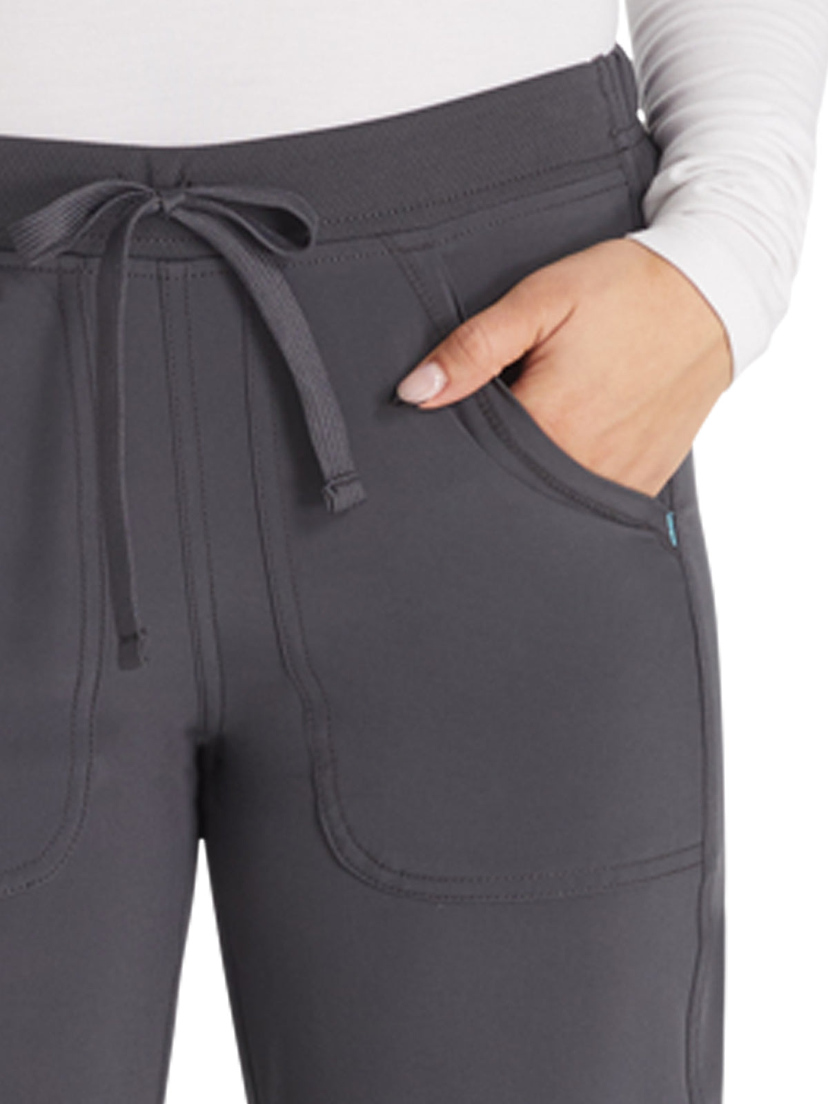 Women's 6-Pocket Contemporary Jogger Pant - IP042A - Pewter
