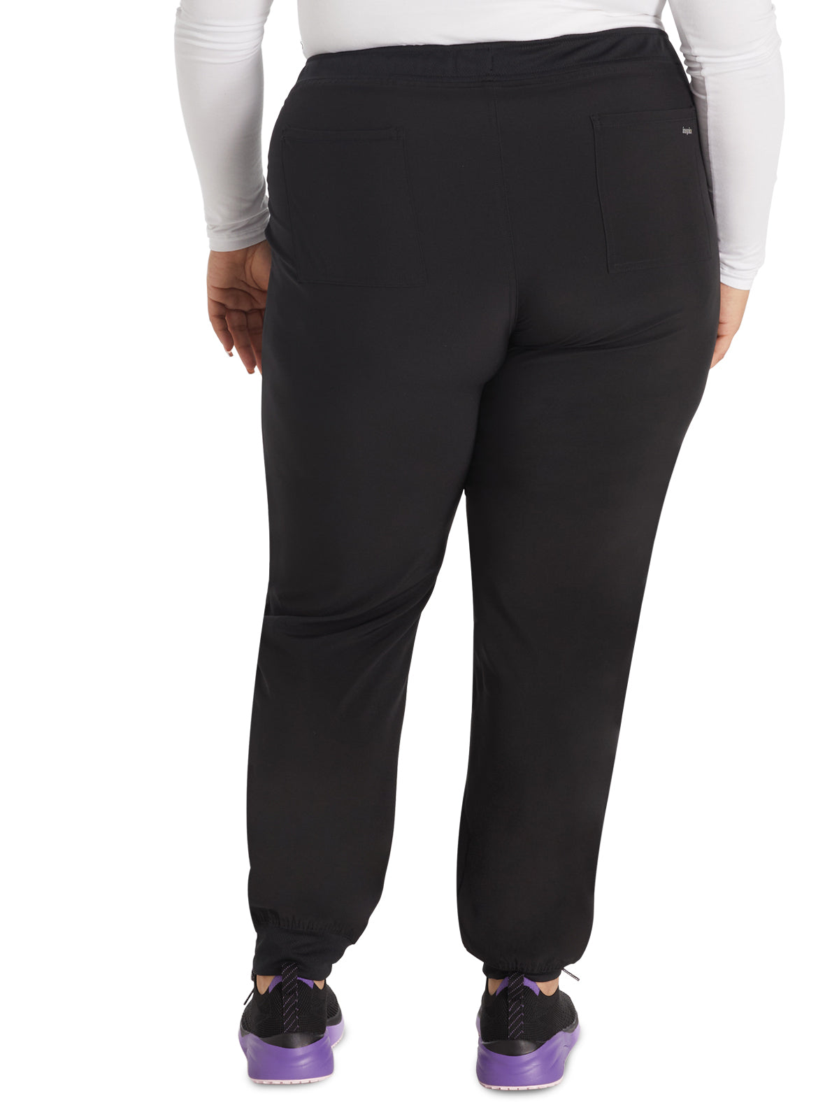 Women's 5-Pocket Tapered Leg Pant - IP045A - Black