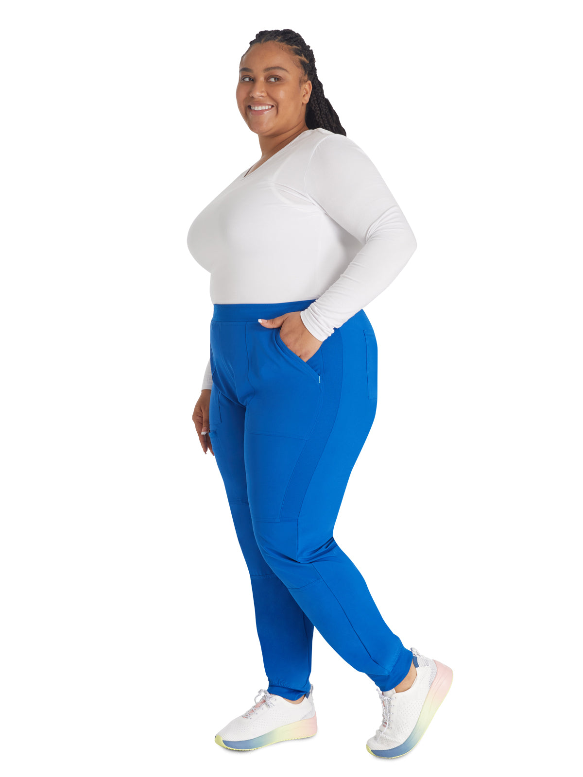 Women's 5-Pocket Tapered Leg Pant - IP045A - Royal