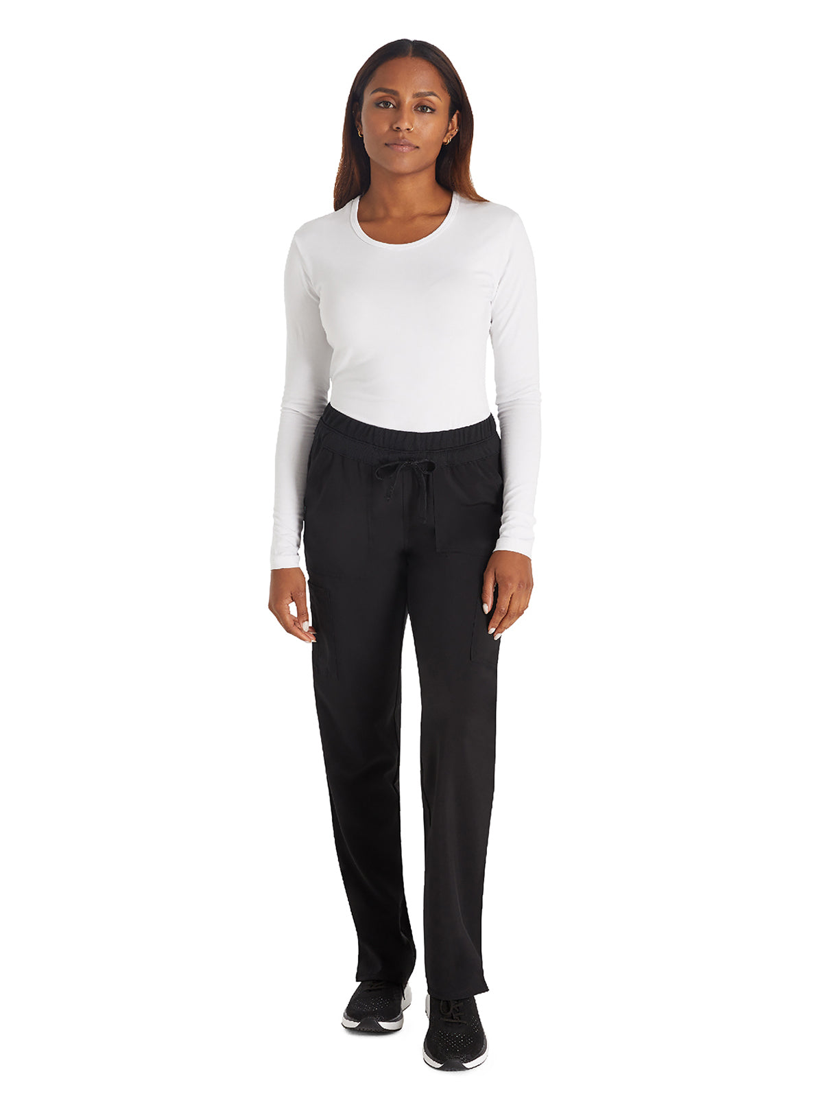 Women's 4-Pocket Straight Leg Pant - IP072A - Black