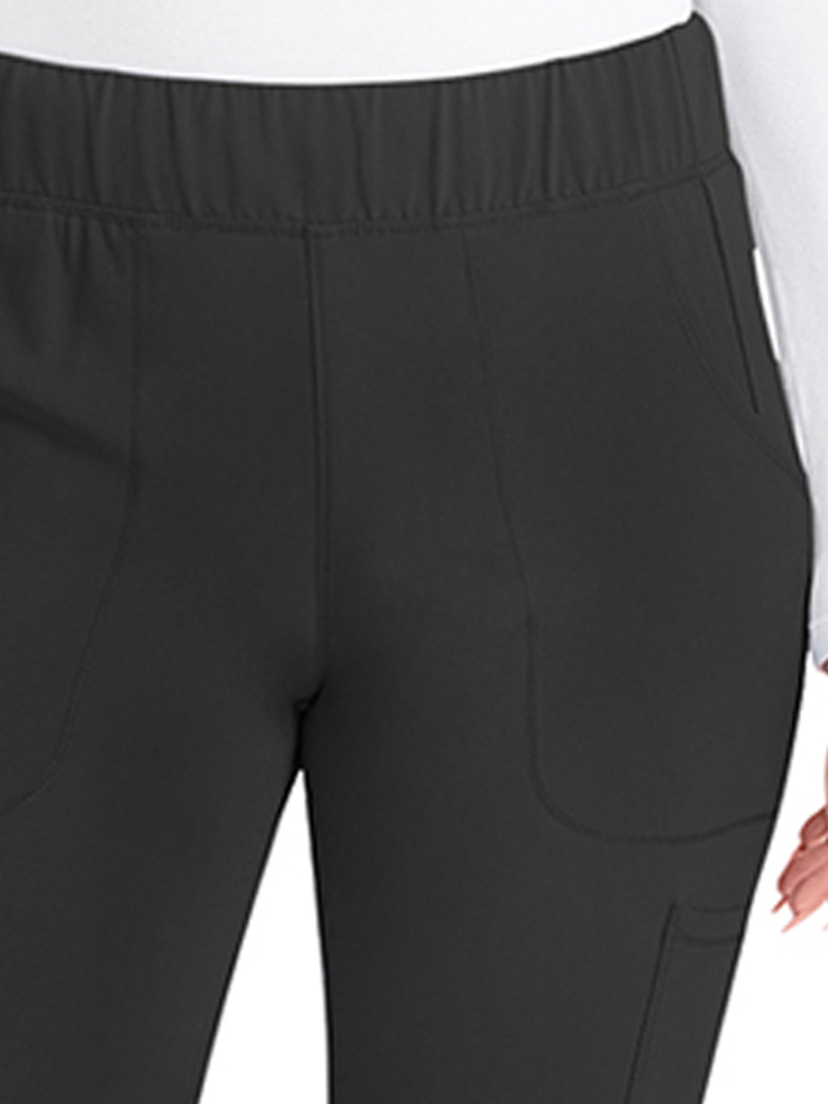 Women's 8-Pocket Mid Rise Pant - IP121A - Black