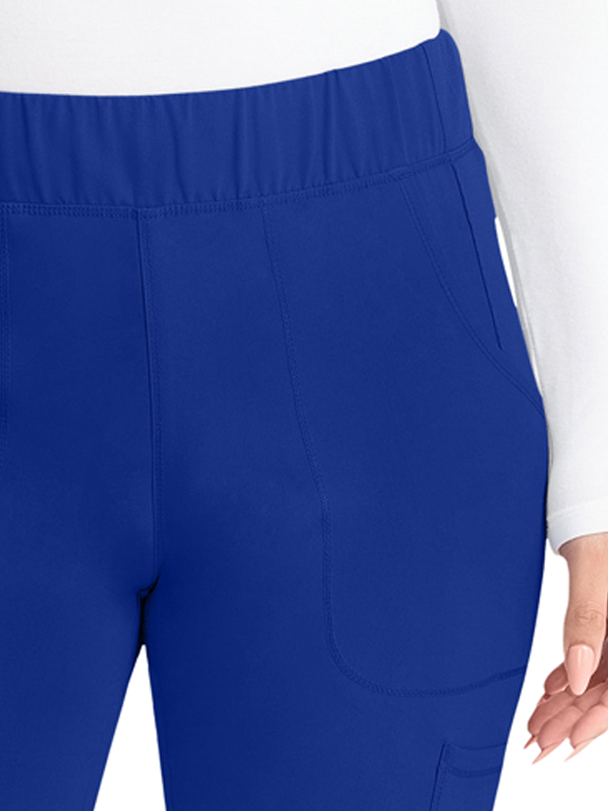 Women's 8-Pocket Mid Rise Pant - IP121A - Royal