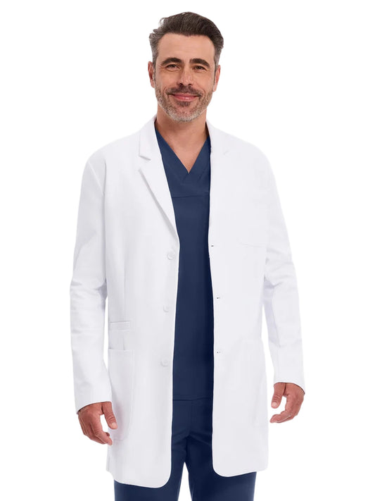Men's 4-Pocket 36" Francis Lab Coat - ML407 - White