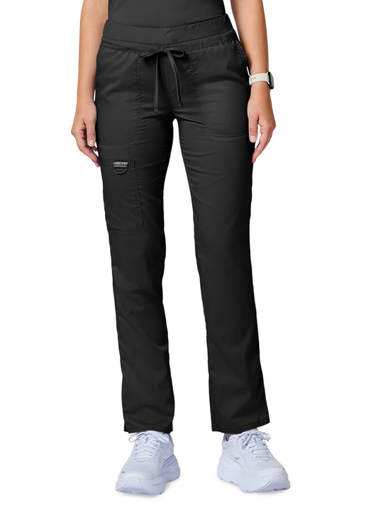 Women's 5-Pocket Tapered Leg Pant - WW105 - Black