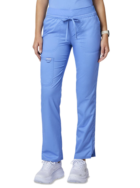 Women's 5-Pocket Tapered Leg Pant - WW105 - Ciel Blue