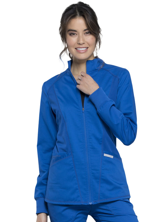 Women's 2-Pocket Zip Front Jacket - WW301 - Royal