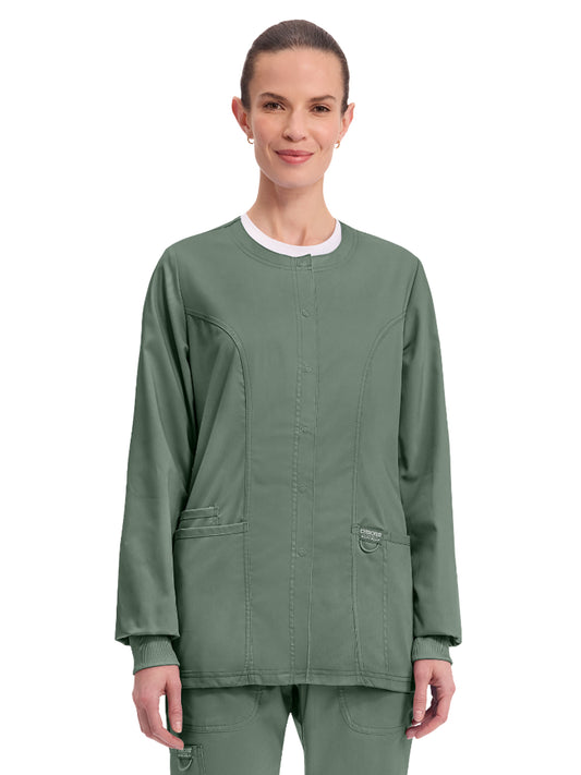 Women's 3-Pocket Snap Front Jacket - WW310 - Olive