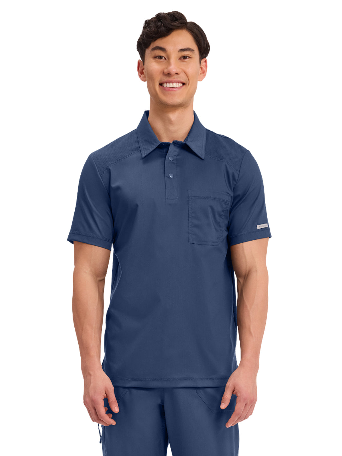 Men's 1-Pocket Polo Shirt - WW615 - Navy