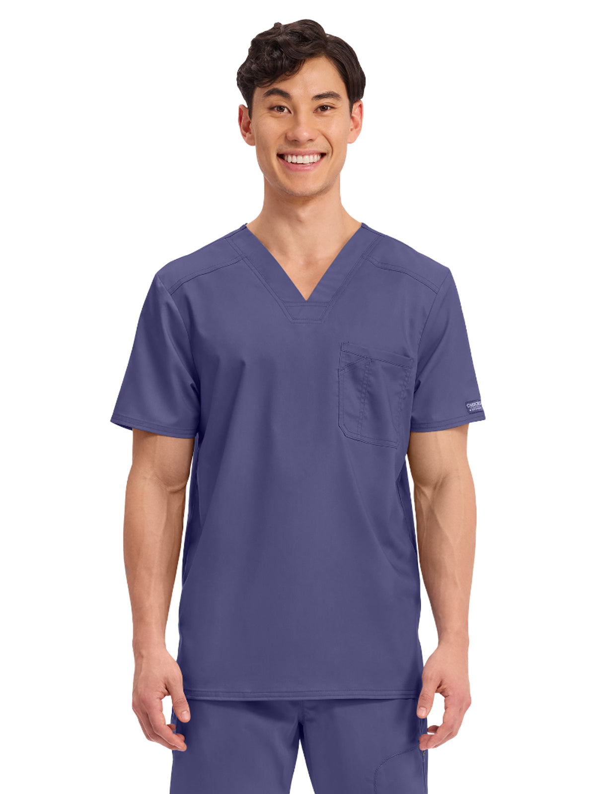 Men's 1-Pocket Tuckable V-Neck Top - WW690 - Grape
