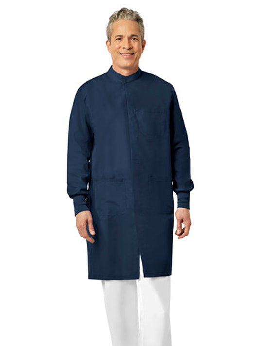 Unisex Snap Closure Protective Coat - 6419 - Navy