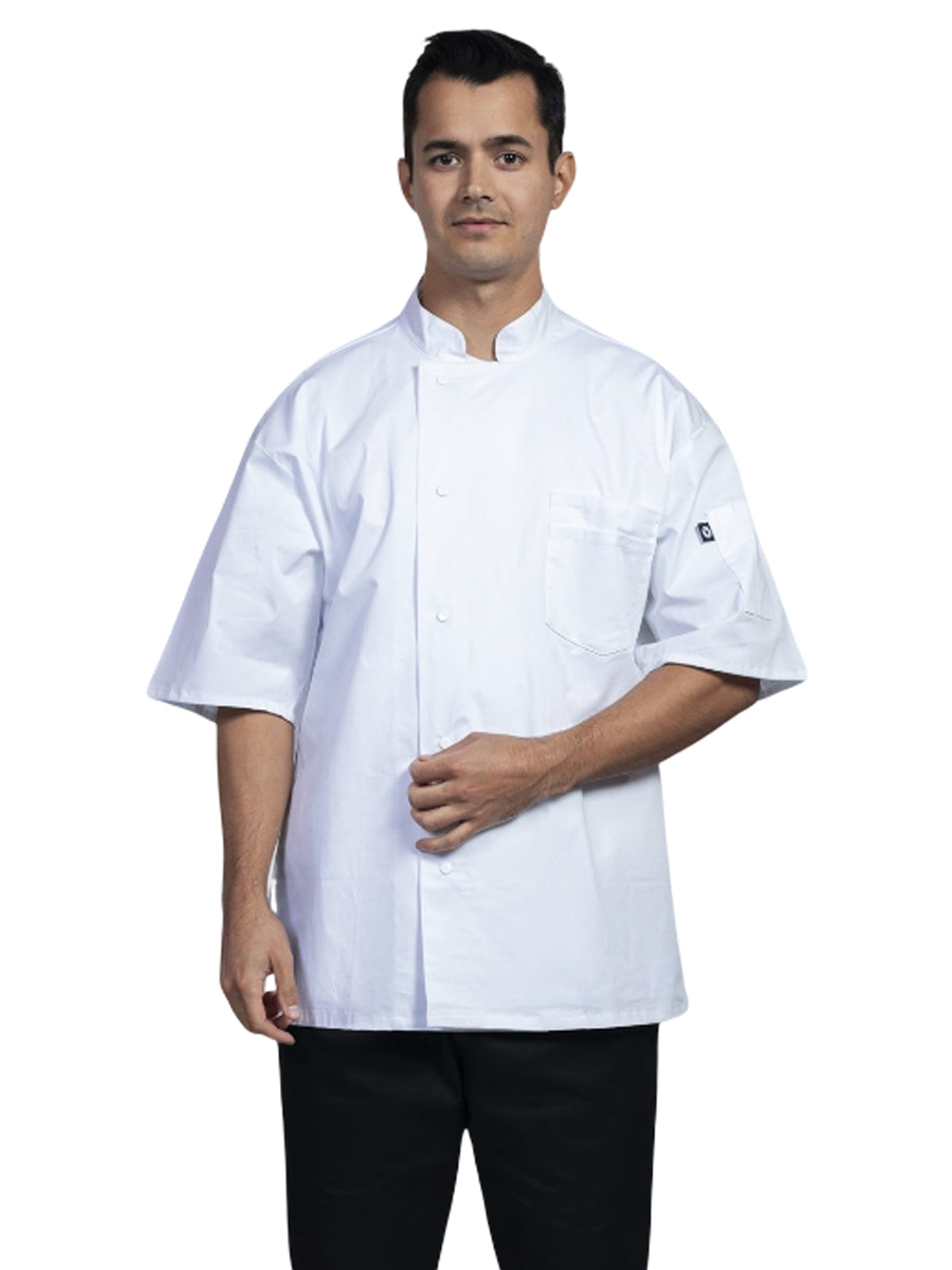 Unisex 2-Pocket Venice Chef Coat - 0717 - White