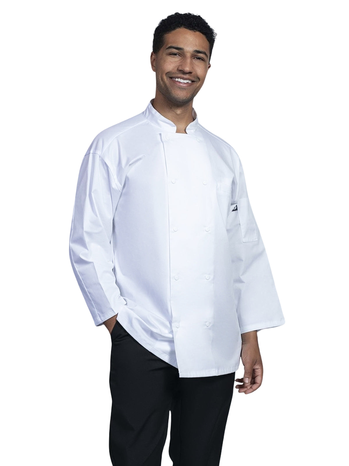 Treviso Unisex Two-Pocket Chef Coat - 0719 - White