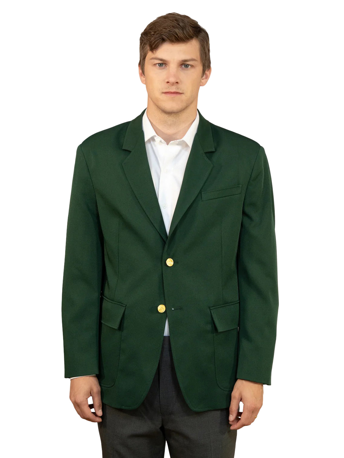 Men's 6-Pocket Single-Breasted Blazer - 1000 - Hunter Green