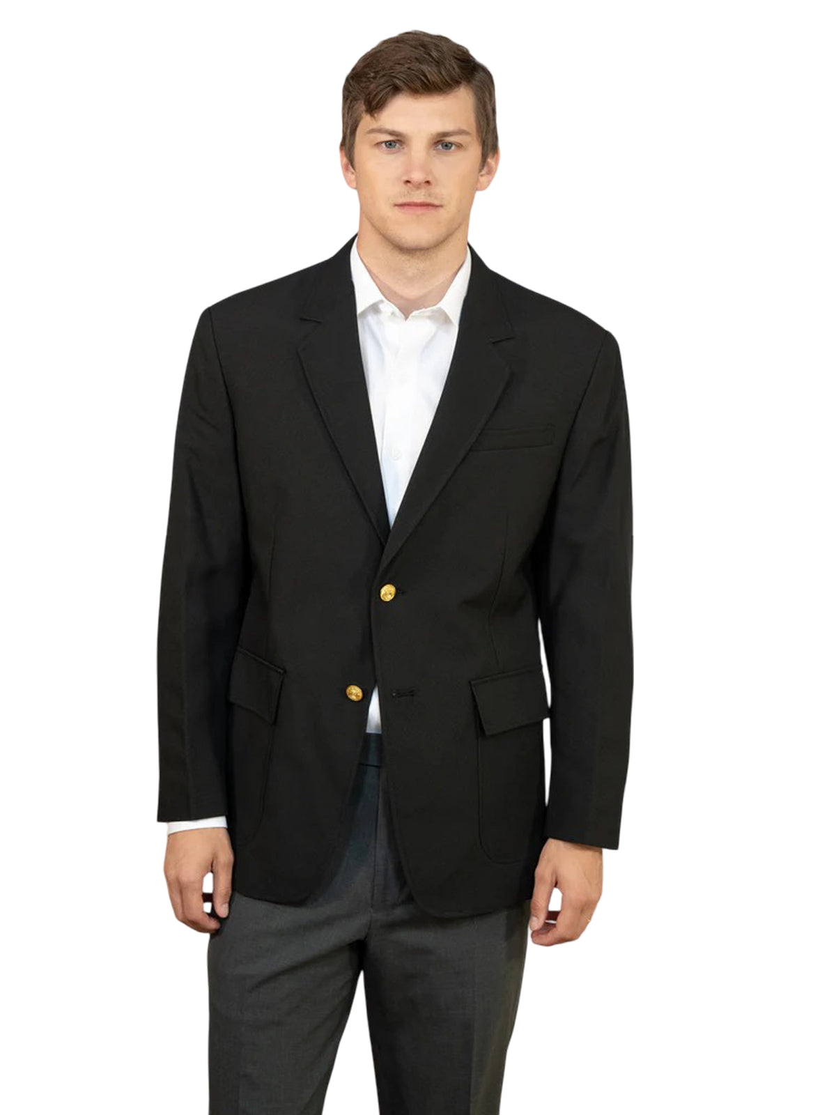 Men's 6-Pocket Single-Breasted Blazer - 1000C - Black
