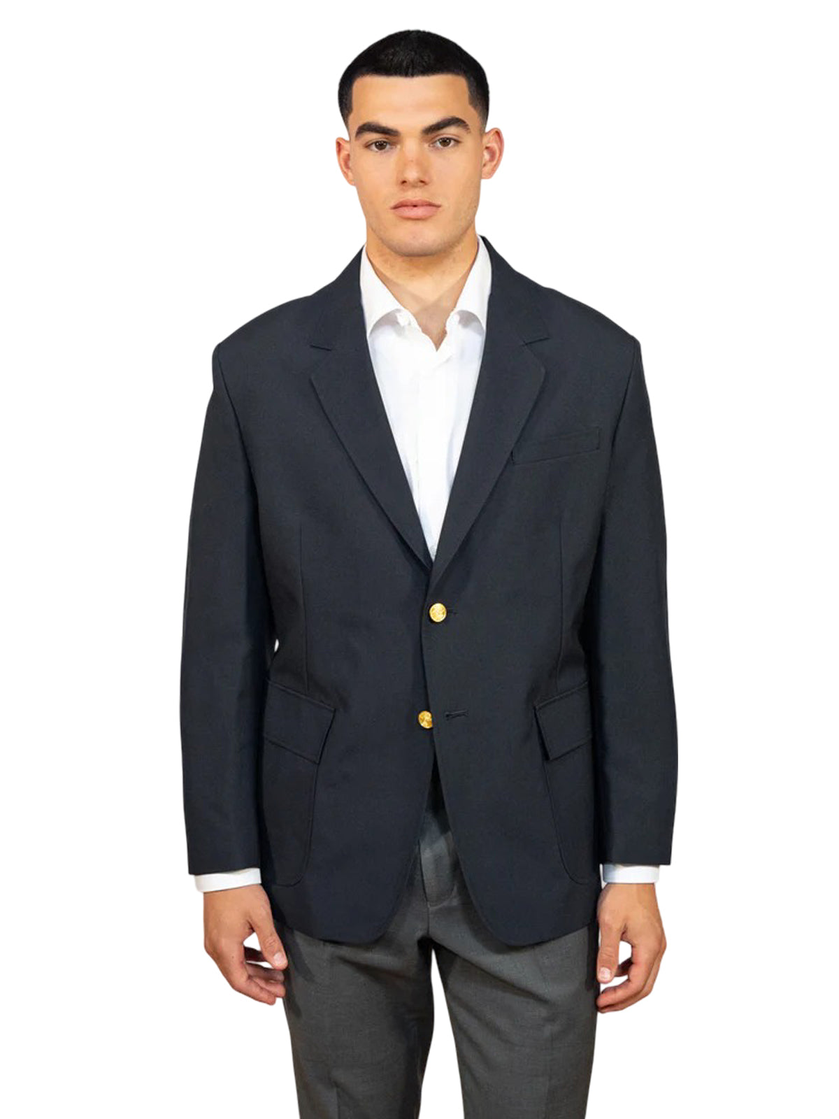 Men's 6-Pocket Single-Breasted Blazer - 1000C - Navy