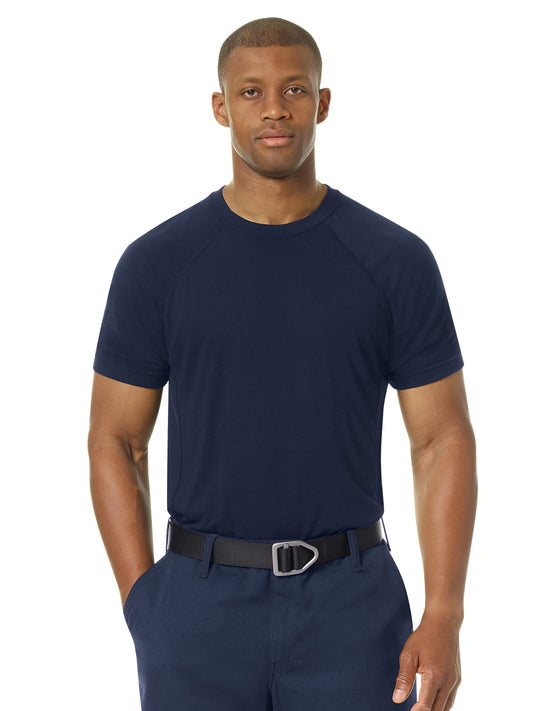 Men's Station Wear Athletic Base Layer Tee - FT36 - Navy