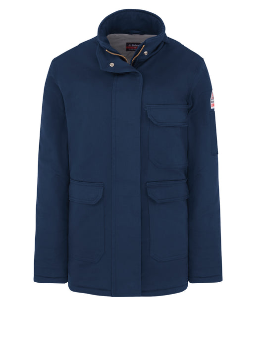 Women's Heavyweight Excel Flame-Resistant Comfortouch Insulated Deluxe Parka - JLP7 - Navy