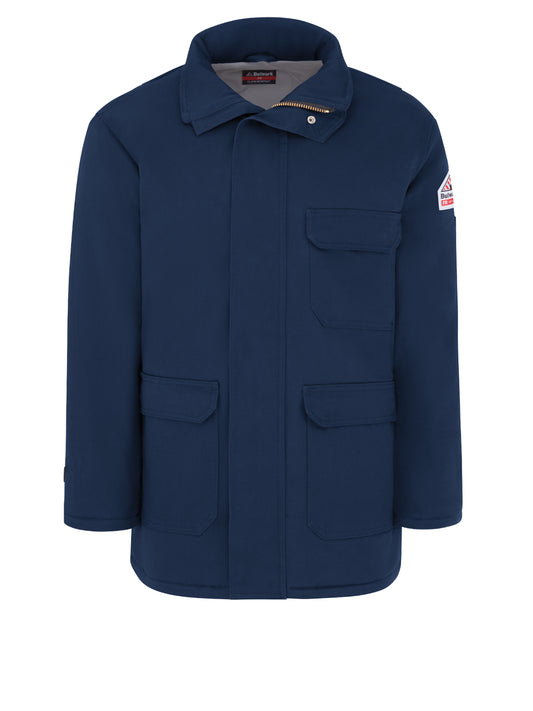 Men's Heavyweight Excel Flame-Resistant Comfortouch Insulated Deluxe Parka - JLP8 - Navy