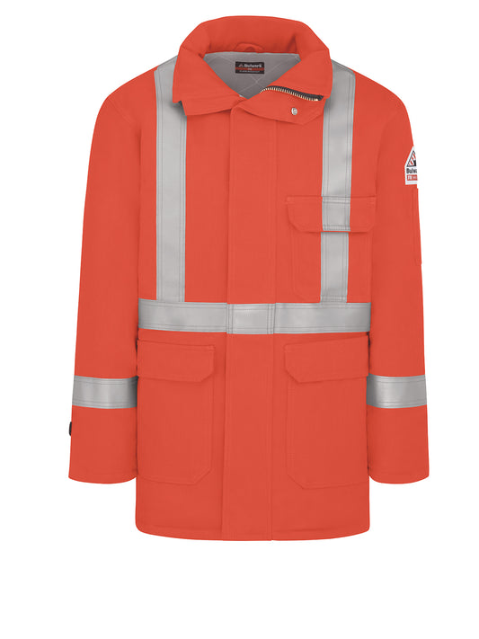 Men's Heavyweight Excel Flame-Resistant Comfortouch Insulated Deluxe Parka - JLPS - Orange