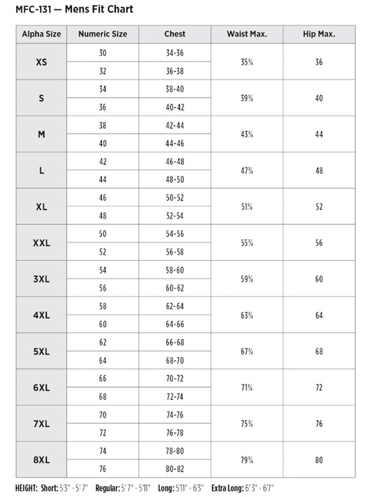SIZECHART