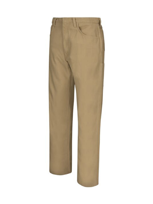Men's Loose Fit Midweight Canvas Flame-Resistant Jean - PLJ6 - Khaki