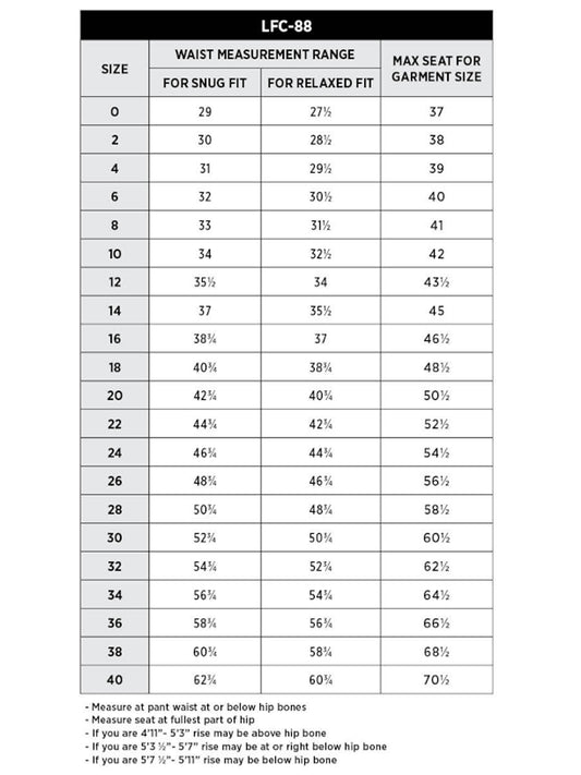 SIZECHART