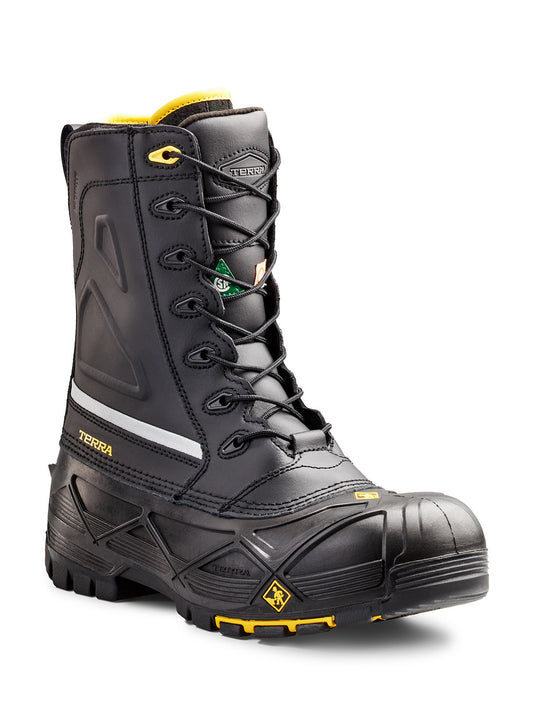 Men's Crossbow 10" Safety Work Boot - R5605B - Black