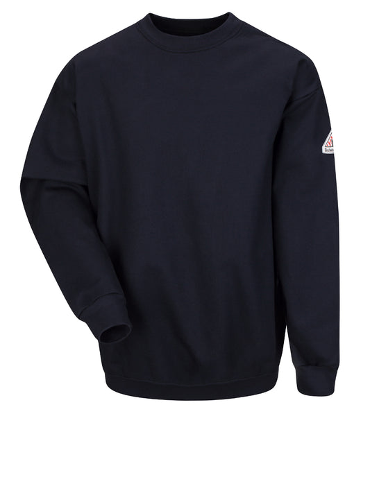 Men's Midweight Flame-Resistant Crewneck Pullover Sweatshirt - SEC2 - Navy