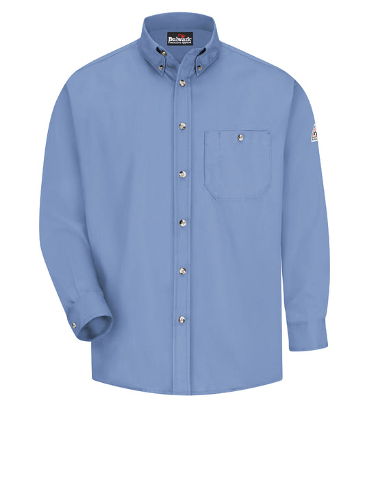 Men's Lightweight Excel Flame-Resistant Dress Shirt - SEG6 - Light Blue
