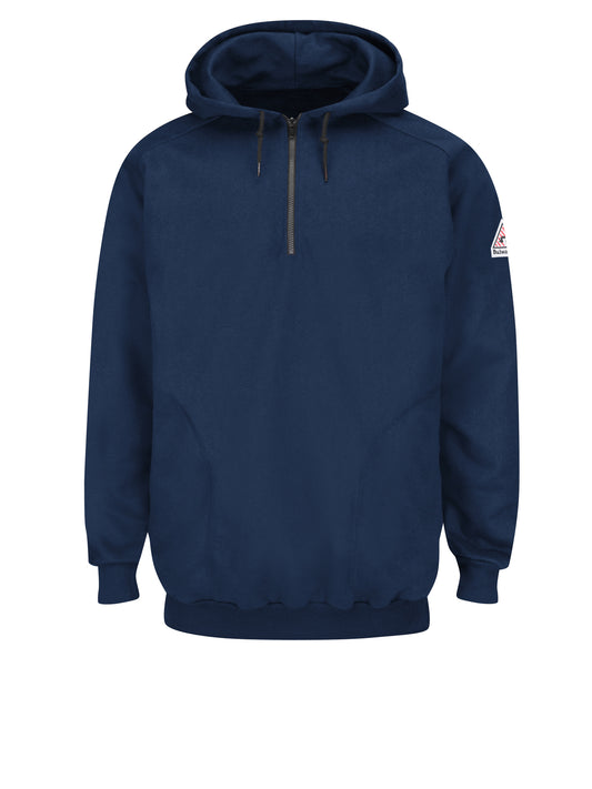 Men's Flame-Resistant Pullover Hooded Fleece Sweatshirt - SEH8 - Navy