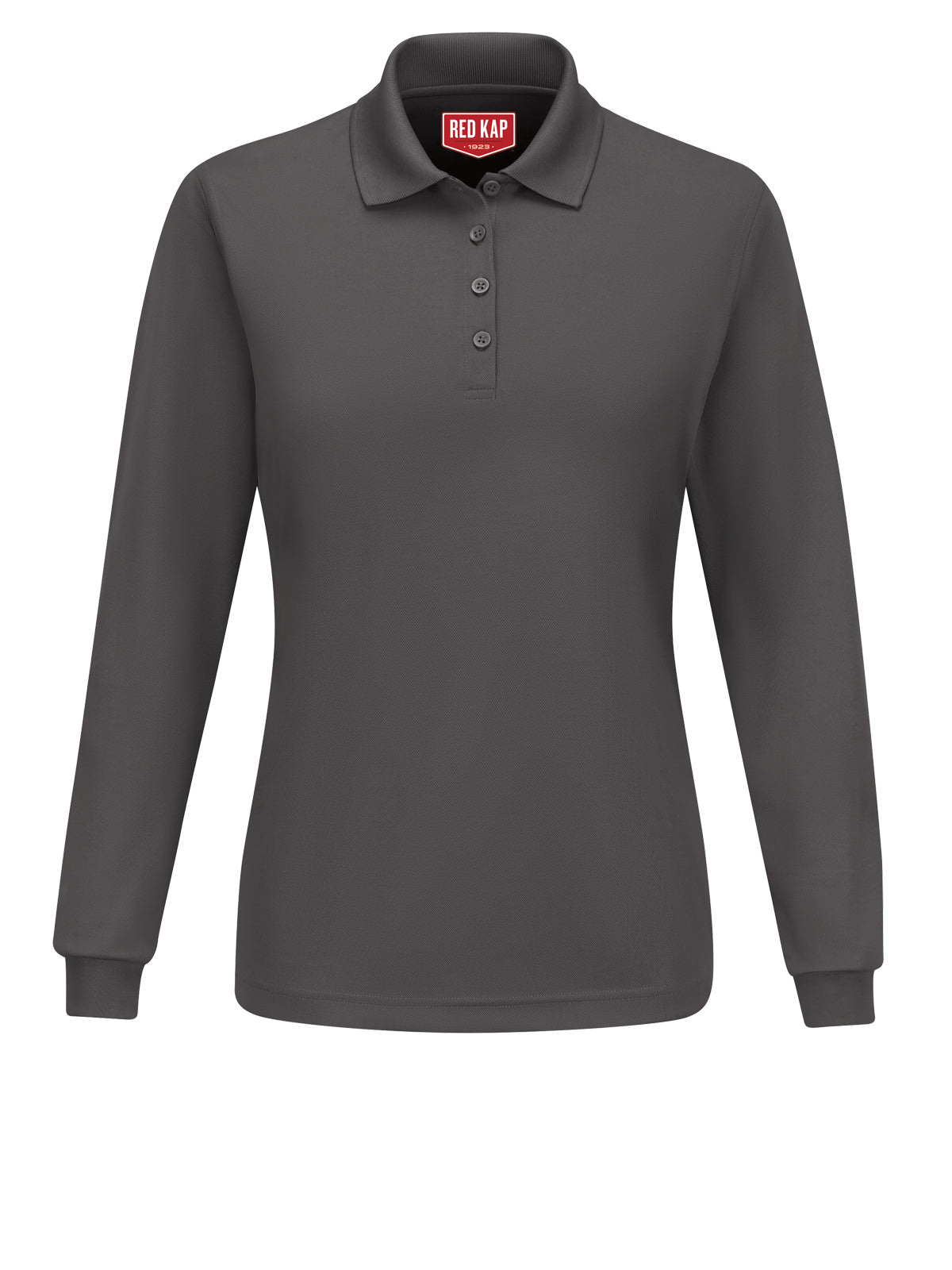 Women's Long Sleeve Performance Knit® Polo - SK7L - Charcoal