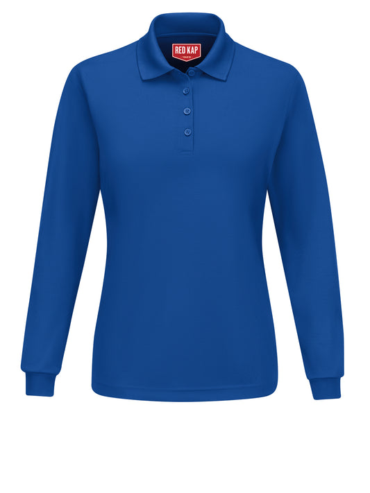 Women's Long Sleeve Performance Knit® Polo - SK7L - Royal Blue