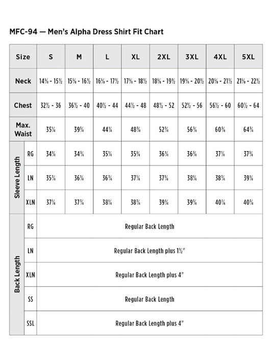 SIZECHART