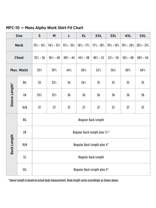 SIZECHART