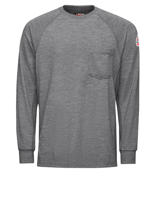 Men's Flame-Resistant Long-Sleeve Performance CoolTouch 2 T-Shirt - SMT2 - Grey