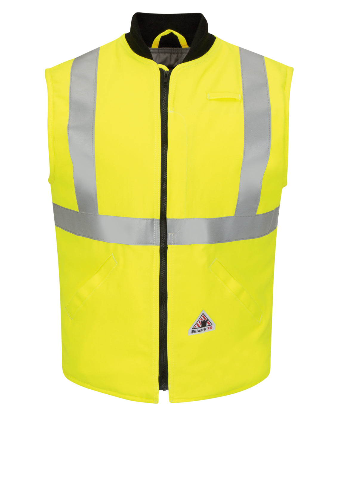 Men's Tecasafe Zip-Front Vest -7Oz Hi-Vis - VMS4 - High Visibility