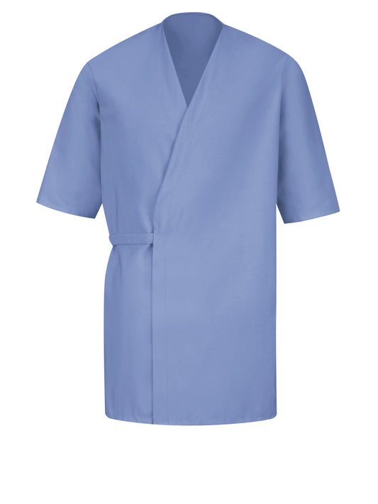 Unisex 37" Collarless Butcher Wrap - WP18 - Light Blue