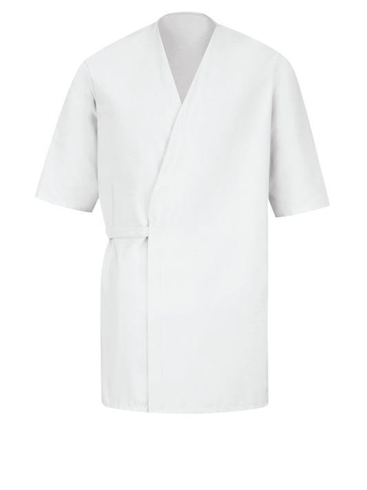 Unisex 37" Collarless Butcher Wrap - WP18 - White