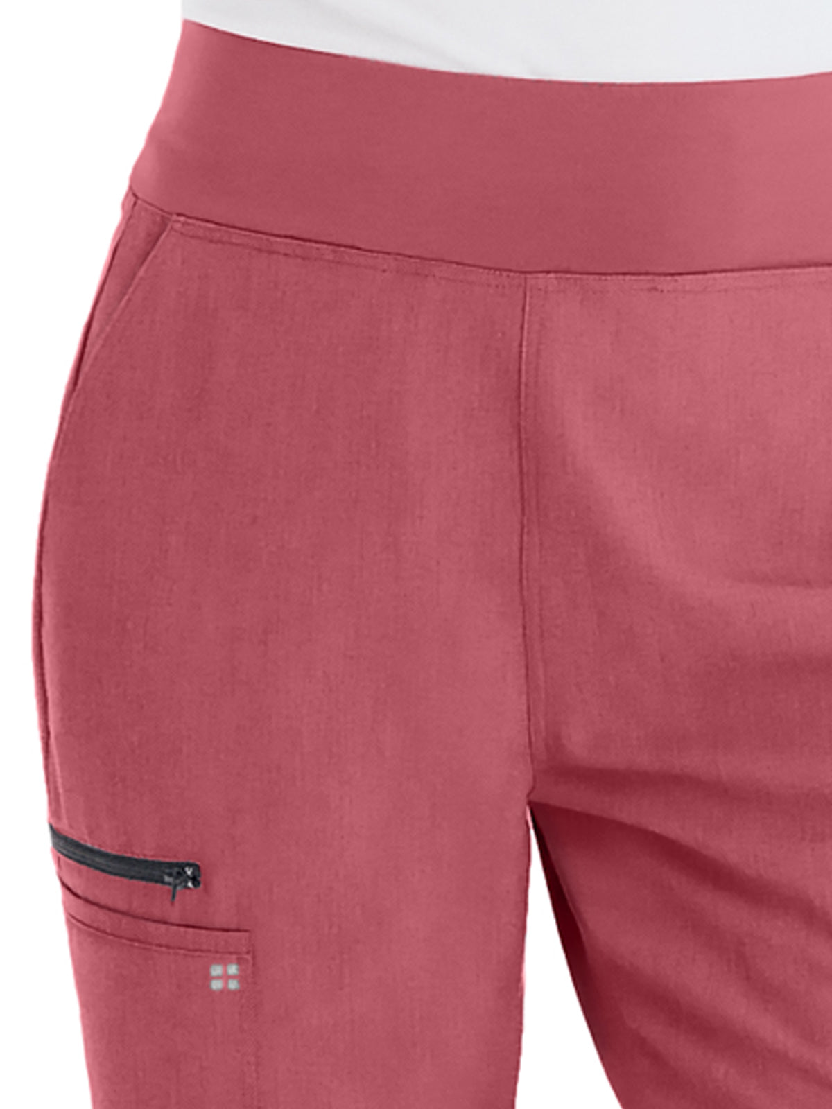 Women's 7-Pocket High-Rise Yoga Waist Jogger Pant - WB410 - Slate Rose