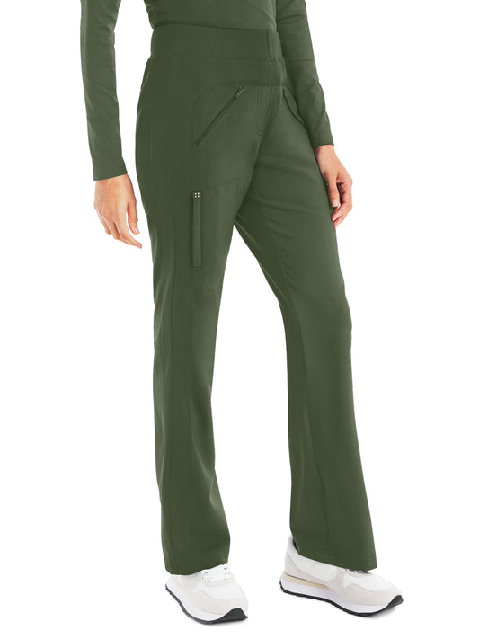 Women's Five-Pocket Bootcut Pant - WB414 - Olive
