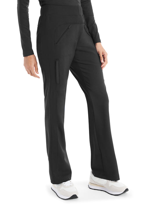 Women's Five-Pocket Bootcut Pant - WB414 - Pewter